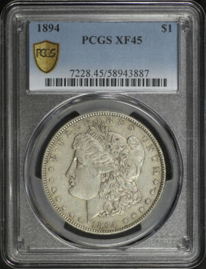 Obverse of this 1894 Morgan Dollar PCGS XF-45