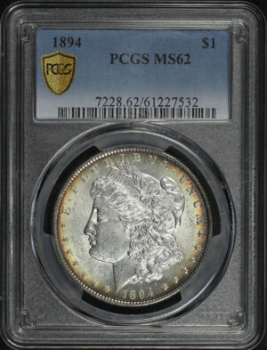 Obverse of this 1894 Morgan Dollar PCGS MS-62