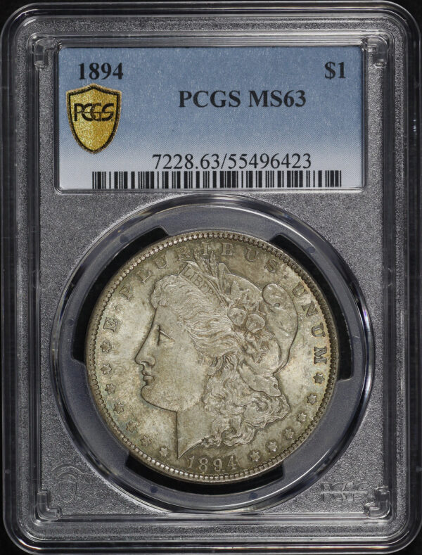 Obverse of this 1894 Morgan Dollar PCGS MS-63