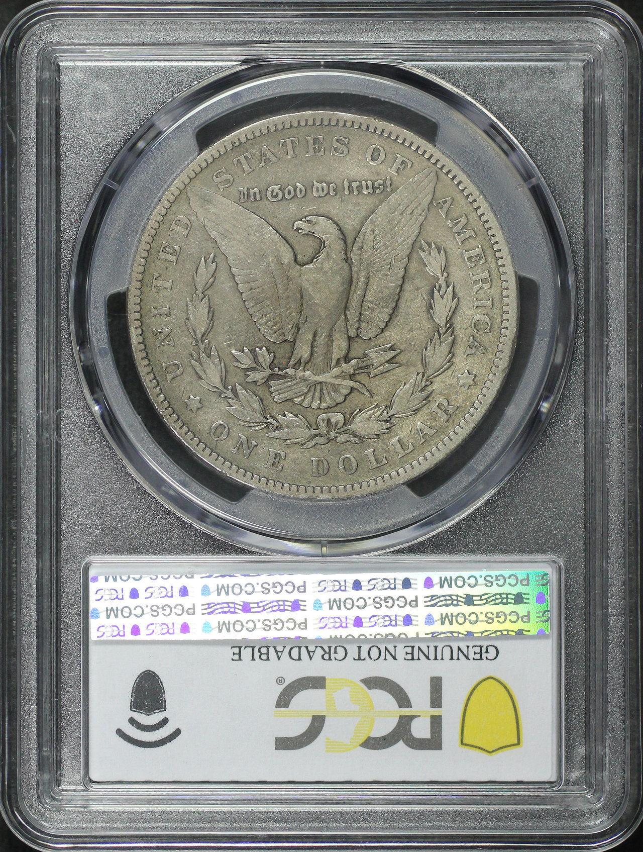 Reverse of this 1894 Morgan Dollar PCGS F Details Cleaned