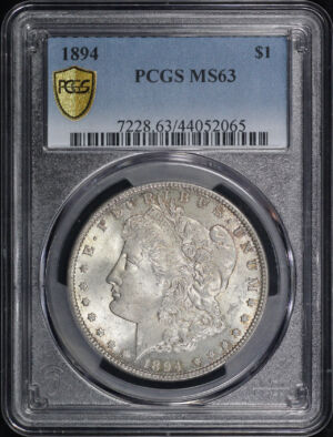 Obverse of this 1894 Morgan Dollar PCGS MS-63