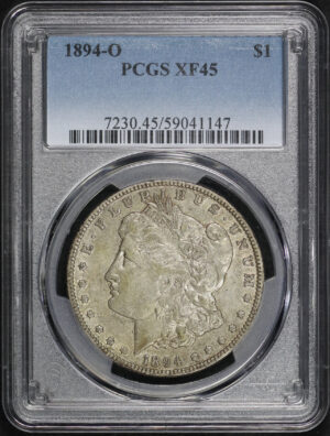 Obverse of this 1894-O Morgan Dollar PCGS XF-45