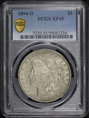 Obverse of this 1894-O Morgan Dollar PCGS XF-45