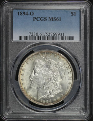 Obverse of this 1894-O Morgan Dollar PCGS MS-61