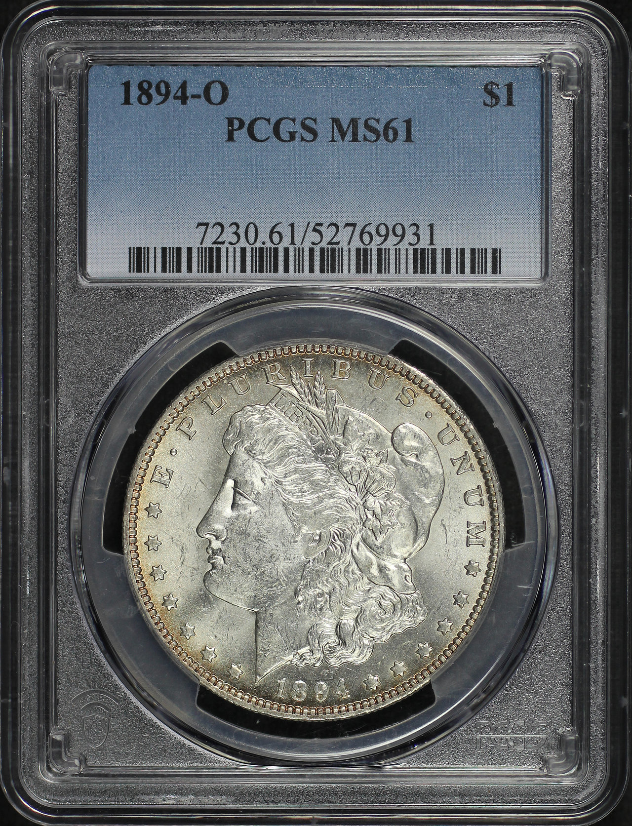 Obverse of this 1894-O Morgan Dollar PCGS MS-61