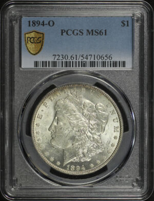 Obverse of this 1894-O Morgan Dollar PCGS MS-61