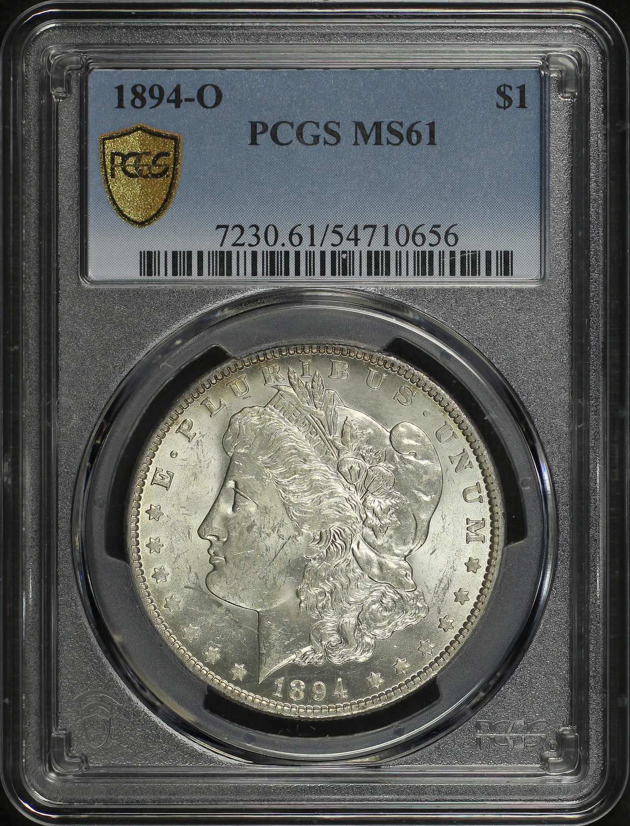 Obverse of this 1894-O Morgan Dollar PCGS MS-61