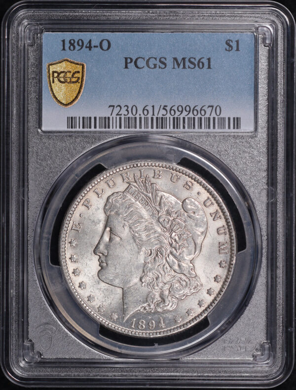 Obverse of this 1894-O Morgan Dollar PCGS MS-61