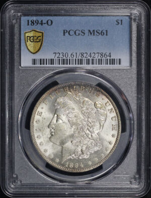 Obverse of this 1894-O Morgan Dollar PCGS MS-61
