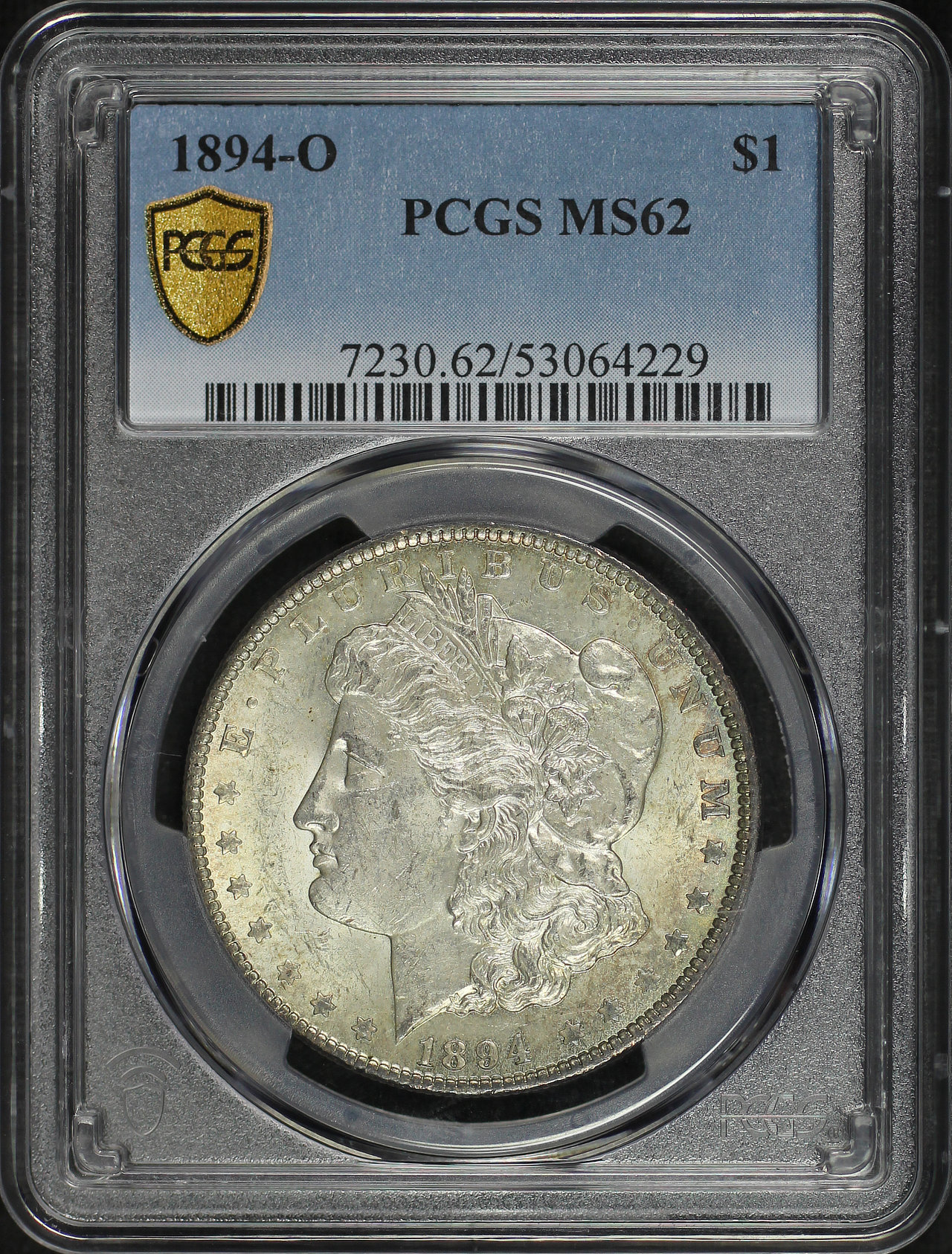 Obverse of this 1894-O Morgan Dollar PCGS MS-62