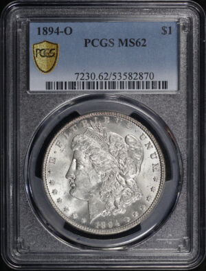 Obverse of this 1894-O Morgan Dollar PCGS MS-62