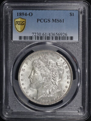Obverse of this 1894-O Morgan Dollar PCGS MS-61