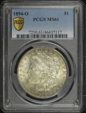Obverse of this 1894-O Morgan Dollar PCGS MS-61