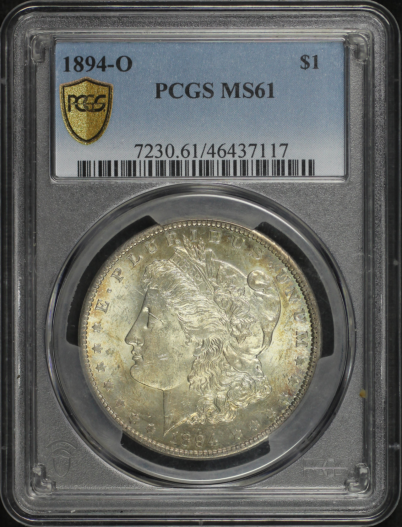 Obverse of this 1894-O Morgan Dollar PCGS MS-61
