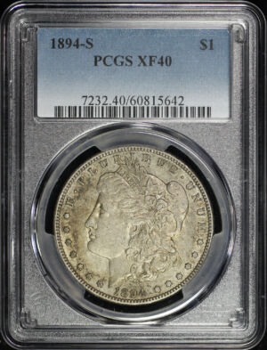 Obverse of this 1894-S Morgan Dollar PCGS XF-40
