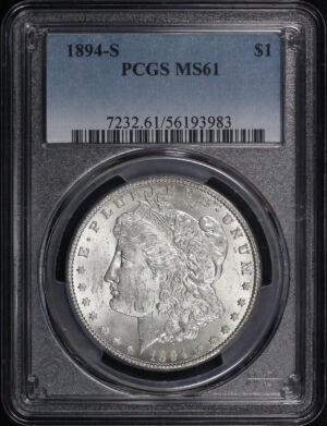 Obverse of this 1894-S Morgan Dollar PCGS MS-61