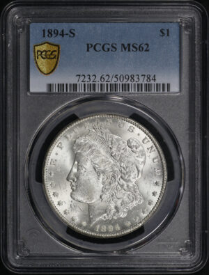 Obverse of this 1894-S Morgan Dollar PCGS MS-62