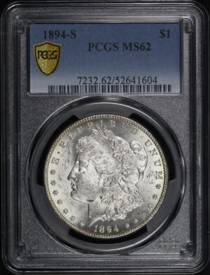 Obverse of this 1894-S Morgan Dollar PCGS MS-62