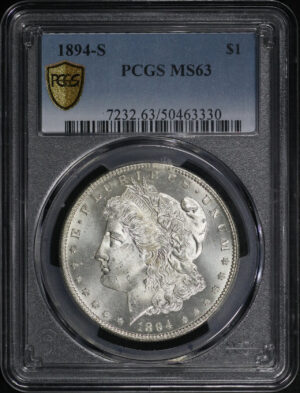 Obverse of this 1894-S Morgan Dollar PCGS MS-63