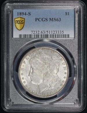 Obverse of this 1894-S Morgan Dollar PCGS MS-63