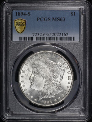Obverse of this 1894-S Morgan Dollar PCGS MS-63