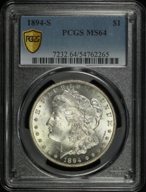 Obverse of this 1894-S Morgan Dollar PCGS MS-64
