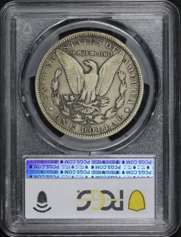 Reverse of this 1895-O Morgan Dollar PCGS F-12