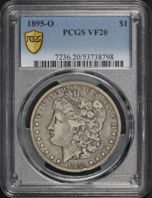 Obverse of this 1895-O Morgan Dollar PCGS VF-20