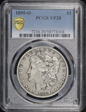 Obverse of this 1895-O Morgan Dollar PCGS VF-20