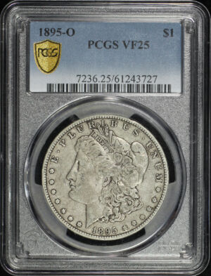 Obverse of this 1895-O Morgan Dollar PCGS VF-25