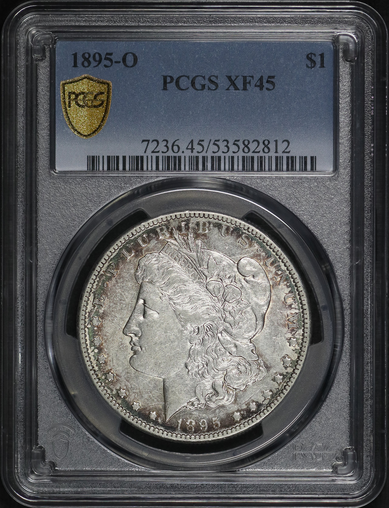 Obverse of this 1895-O Morgan Dollar PCGS XF-45