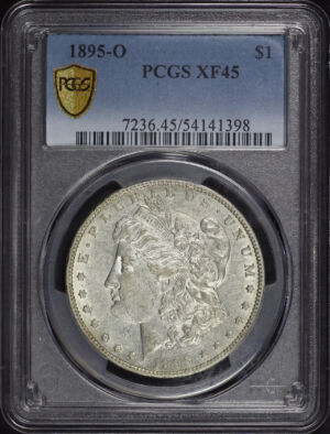 Obverse of this 1895-O Morgan Dollar PCGS XF-45