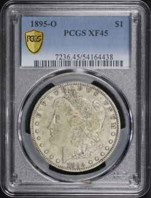 Obverse of this 1895-O Morgan Dollar PCGS XF-45