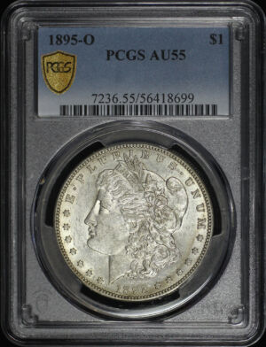 Obverse of this 1895-O Morgan Dollar PCGS AU-55