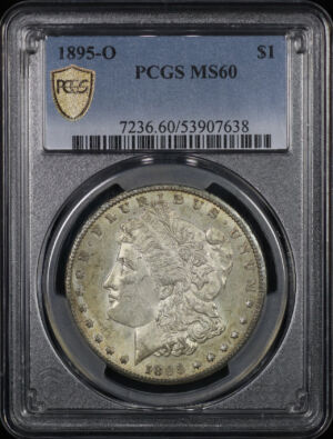 Obverse of this 1895-O Morgan Dollar PCGS MS-60