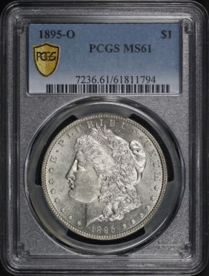 Obverse of this 1895-O Morgan Dollar PCGS MS-61