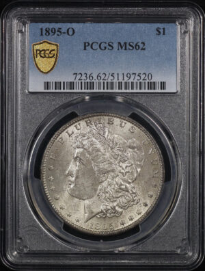 Obverse of this 1895-O Morgan Dollar PCGS MS-62