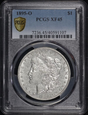 Obverse of this 1895-O Morgan Dollar PCGS XF-45