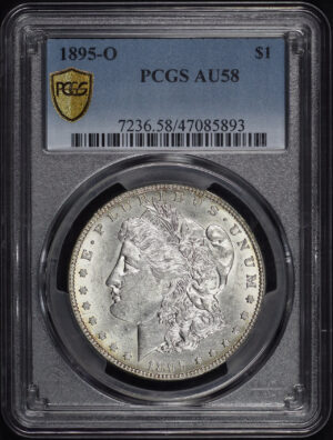 Obverse of this 1895-O Morgan Dollar PCGS AU-58