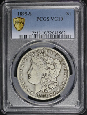 Obverse of this 1895-S Morgan Dollar PCGS VG-10