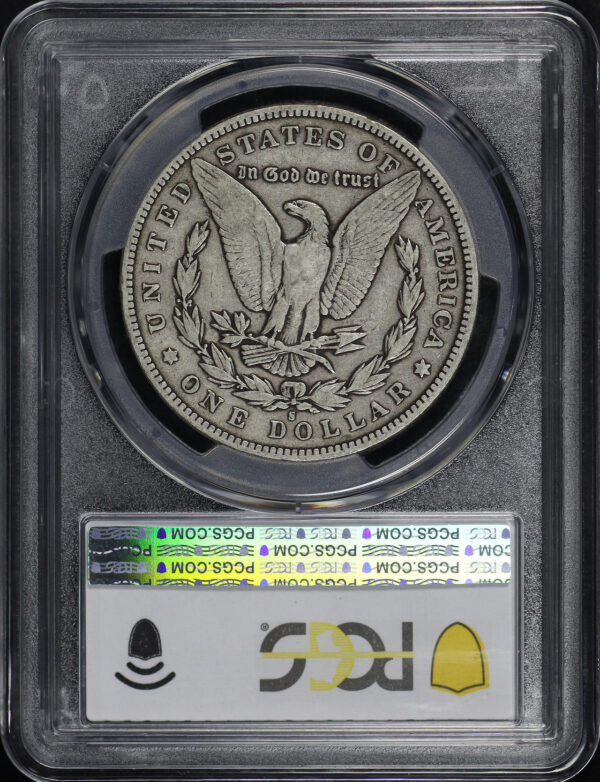 Reverse of this 1895-S Morgan Dollar PCGS F-12