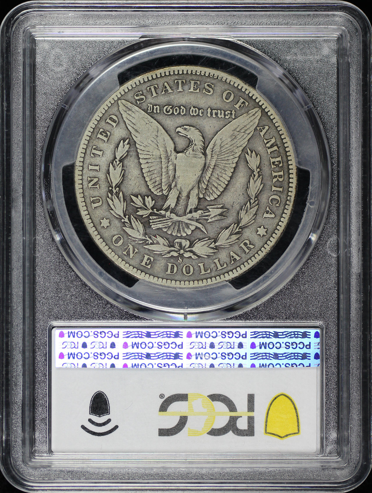 Reverse of this 1895-S Morgan Dollar PCGS F-15