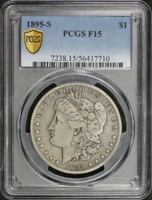 Obverse of this 1895-S Morgan Dollar PCGS F-15