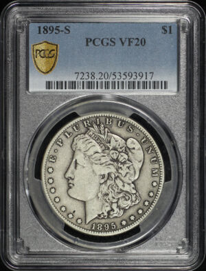 Obverse of this 1895-S Morgan Dollar PCGS VF-20