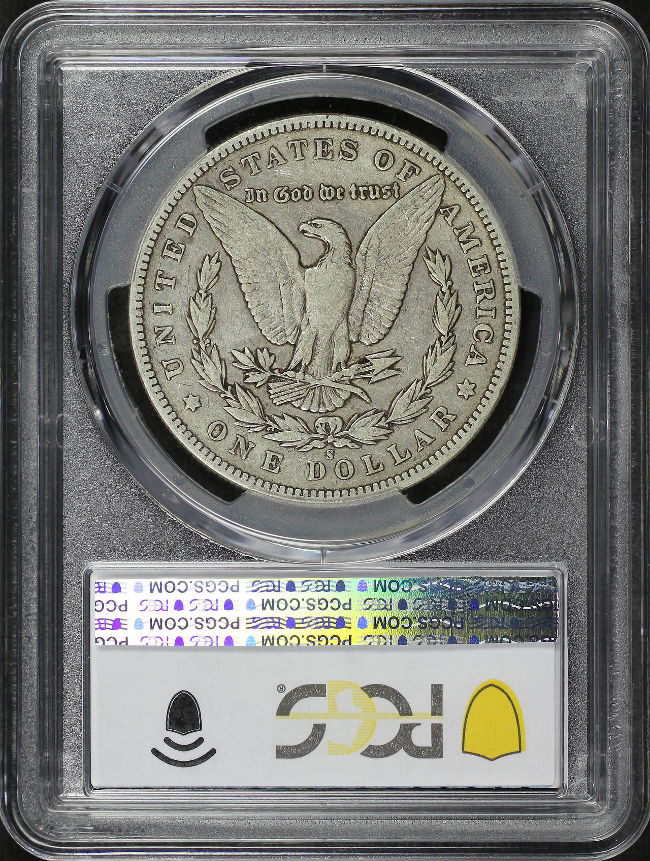 Reverse of this 1895-S Morgan Dollar PCGS VF-20