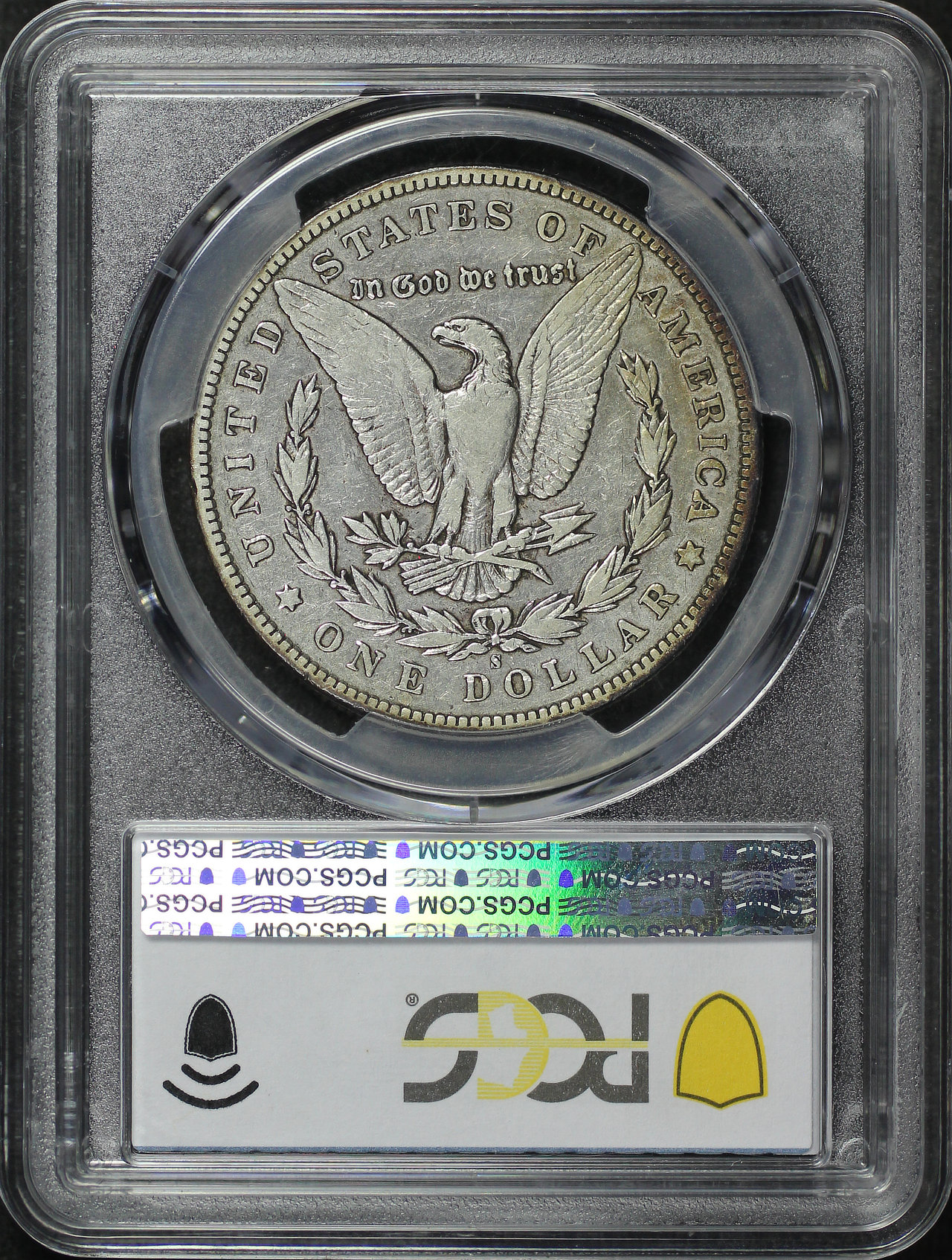 Reverse of this 1895-S Morgan Dollar PCGS VF-25