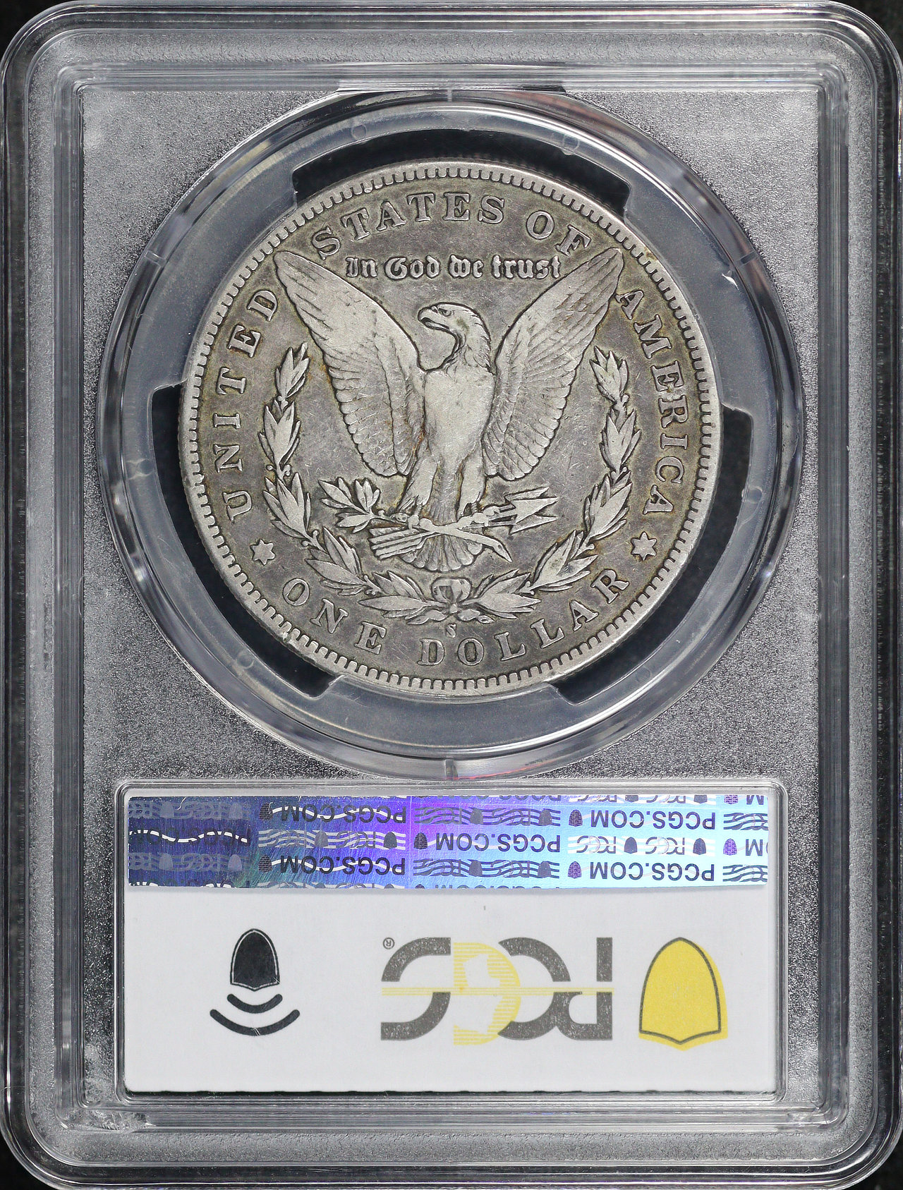 Reverse of this 1895-S Morgan Dollar PCGS VF-25