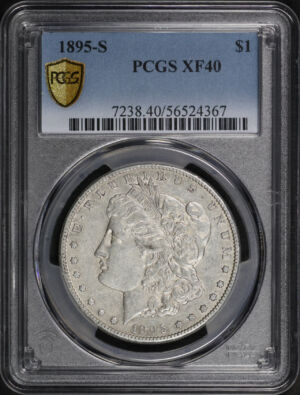 Obverse of this 1895-S Morgan Dollar PCGS XF-40