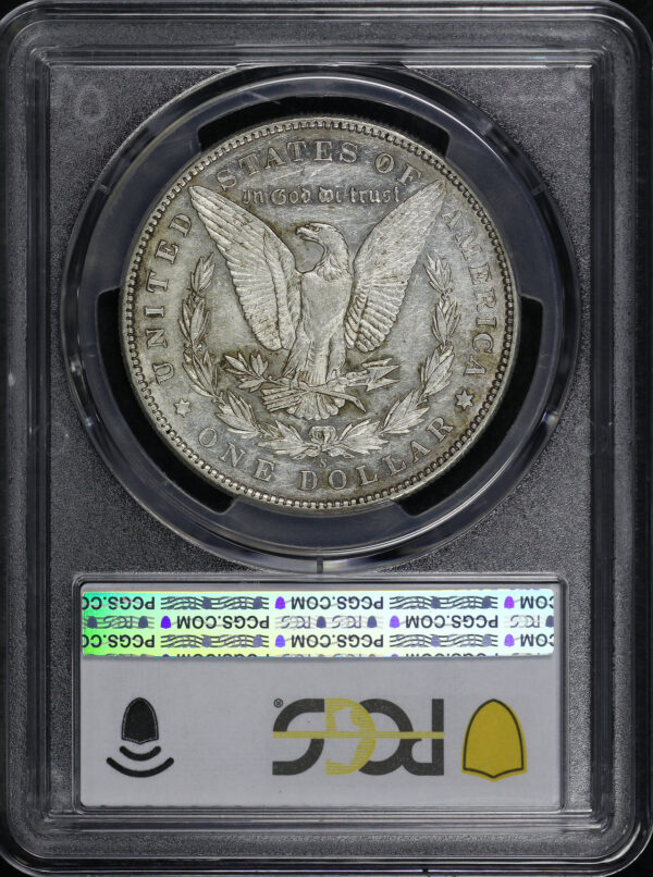 Reverse of this 1895-S Morgan Dollar PCGS AU-50