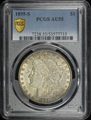Obverse of this 1895-S Morgan Dollar PCGS AU-55
